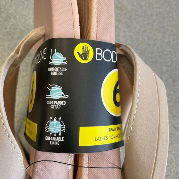 NEW  Body Glove Women's Size 6 Comfort Flip Flops Thong Sandals Beige - Picture 4 of 5